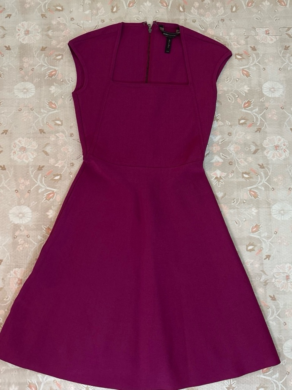BCBG Kamara Short Sleeve Fit & Flare Short Dress